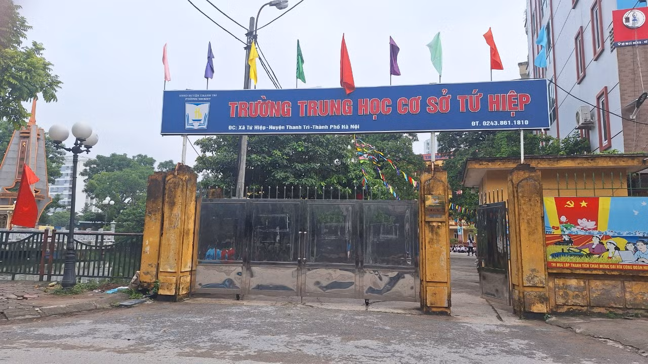 Trường Trung học cơ sở Tứ Hiệp. (Ảnh: Mạnh Đoàn) Trường Trung học cơ sở Tứ Hiệp. (Ảnh: Mạnh Đoàn)