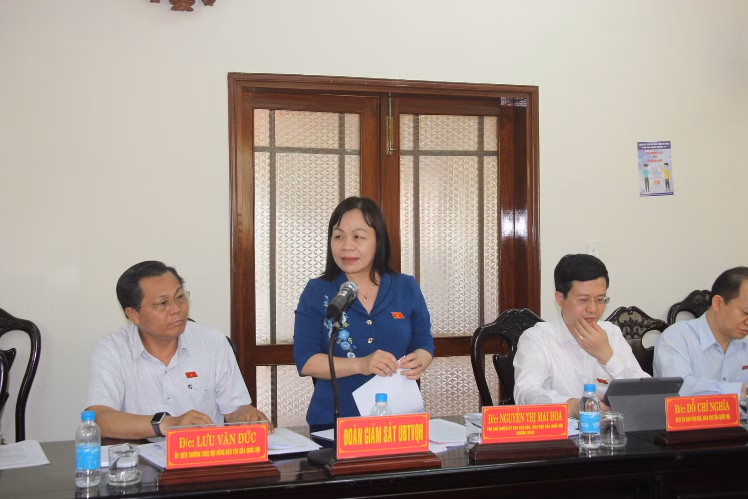 Bà Nguyễn Thị Mai Hoa - Phó Chủ nhiệm Ủy ban Văn hóa, Giáo dục của Quốc hội (ảnh: Phúc Hồ)