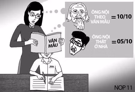 Tả thực hay tả theo văn mẫu?