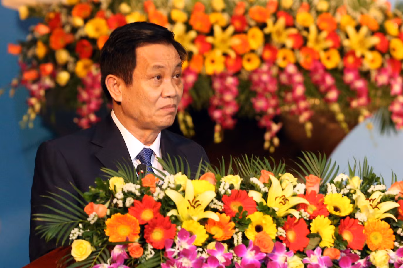 Bí thư Thành ủy Đà Nẵng Trần Thọ: "Ở đây Đảng nói dân tin, mặt trận đoàn thể vận động dân theo, chính quyền làm dân ủng hộ". Ảnh Thùy Linh