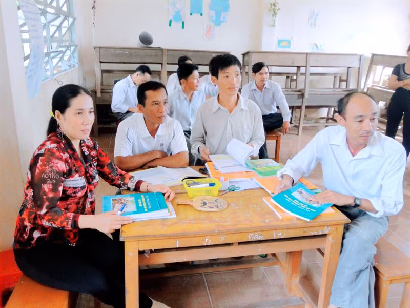 Tập huấn mô hình trường học mới VNEN, ảnh: http://c1dongthanh3.anminh.edu.vn/