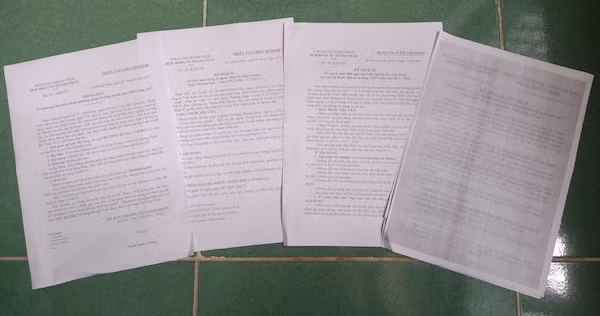 Các văn bản thông báo, kế hoạch mà thành đoàn Quảng Ngãi giáo thường có nội dung đóng góp, hỗ trợ kinh phí. (Ảnh: Tác giả cung cấp) Các văn bản thông báo, kế hoạch mà thành đoàn Quảng Ngãi giáo thường có nội dung đóng góp, hỗ trợ kinh phí. (Ảnh: Tác giả cung cấp)
