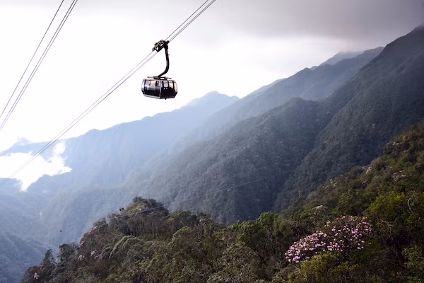 Cabin cáp treo Fansipan mùa hoa đỗ quyên