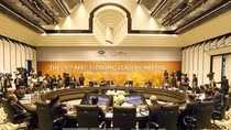Hội nghị các Nhà lãnh đạo Kinh tế APEC lần thứ 25 đã bế mạc, thông qua Tuyên bố Đà Nẵng. (Ảnh: TTXVN)