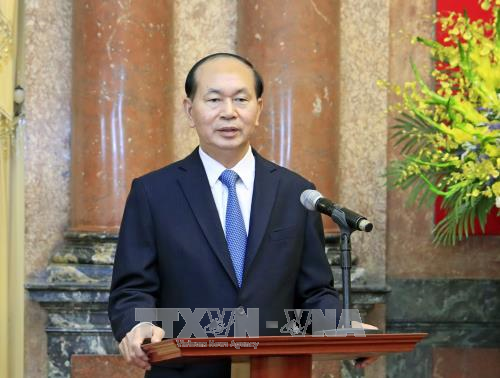 Chủ tịch nước Trần Đại Quang. Ảnh: Nhan Sáng/TTXVN