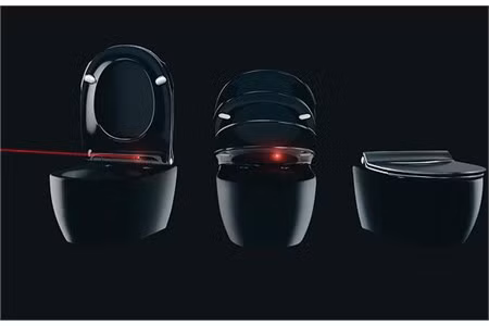 1. Robo-toilet Những chiếc robo-toilet này thật tiện ích cho người dùng. Chiều cao có thể điều chỉnh được. Khi mọi người dùng xong, lắp toilet sẽ tự động đóng lại.