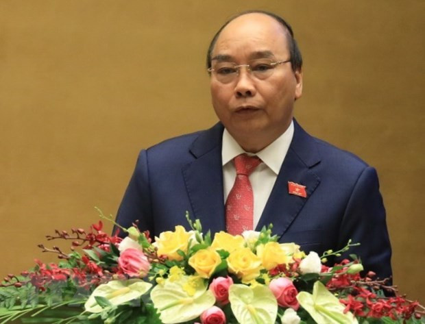 Thủ tướng Nguyễn Xuân Phúc trình bày báo cáo tình hình thực hiện Kế hoạch phát triển kinh tế - xã hội năm 2020 và 5 năm 2016-2020; dự kiến Kế hoạch năm 2021 và phương hướng, nhiệm vụ 5 năm 2021-2025. Ảnh: Văn Điệp/TTXVN. Thủ tướng Nguyễn Xuân Phúc trình bày báo cáo tình hình thực hiện Kế hoạch phát triển kinh tế - xã hội năm 2020 và 5 năm 2016-2020; dự kiến Kế hoạch năm 2021 và phương hướng, nhiệm vụ 5 năm 2021-2025. Ảnh: Văn Điệp/TTXVN.