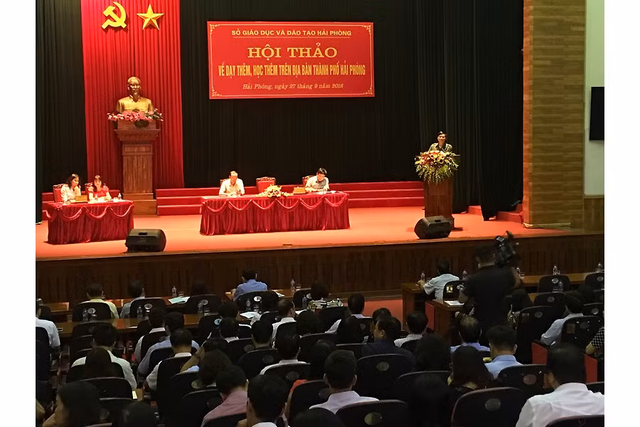 Các đại biểu cho rằng, công tác dạy thêm học thêm tại Hải Phòng còn nhiều bất cập (Ảnh: CTV)