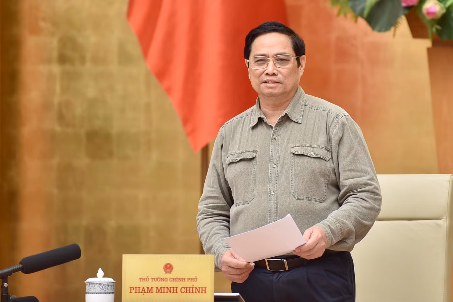 Thủ tướng phát biểu. Ảnh: VGP