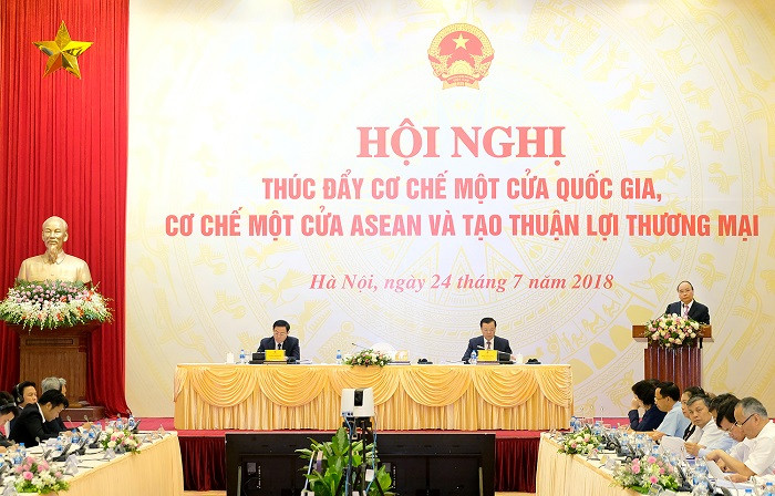 Hội nghị trực tuyến về "Thúc đẩy cơ chế một cửa quốc gia, cơ chế một cửa ASEAN và tạo thuận lợi thương mại.