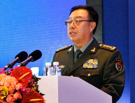 Ông Phạm Trường Long phát biểu ru ngủ dư luận tại Diễn đàn Hương Sơn. Ảnh: Vượng Báo, Đài Loan.
