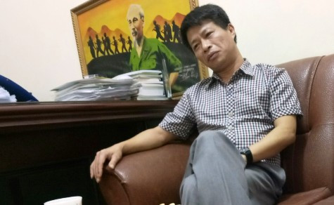 Ông Nguyễn Thế Mỹ - Hiệu trưởng trưởng trung học cơ sở Vân Nội trong cuộc trao đổi với phóng viên. Ảnh Hữu Chí. Ông Nguyễn Thế Mỹ - Hiệu trưởng trưởng trung học cơ sở Vân Nội trong cuộc trao đổi với phóng viên. Ảnh Hữu Chí.