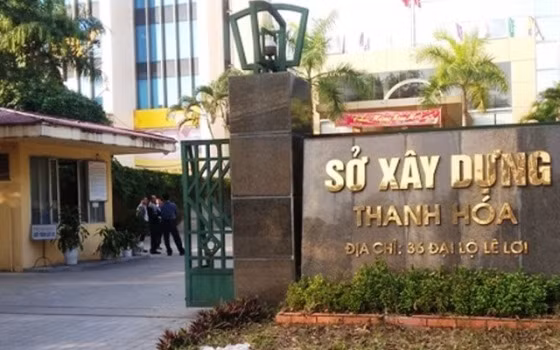 Sở Xây dựng Thanh Hóa - nơi bà Trần Vũ Quỳnh Anh từng công tác. Ảnh đăng trên Baotintuc.vn.