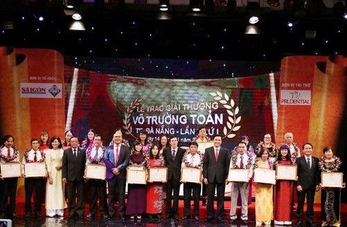 Giải thưởng Võ Trường Toản ở Đà Nẵng cũng là dịp để vinh danh những nhà giáo vì sự nghiệp "lương sư, hưng quốc". Ảnh: AN
