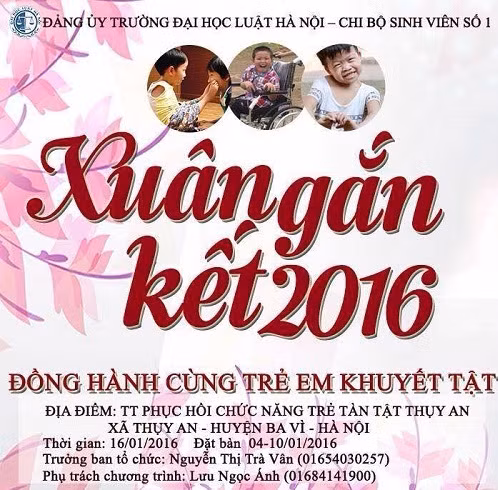 “Xuân gắn kết 2016 – Đồng hành cùng trẻ em khuyết tật” ảnh 1