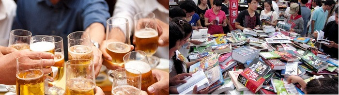 “Nhậu” nhiều, đọc ít và sự lên ngôi của văn hóa rẻ tiền