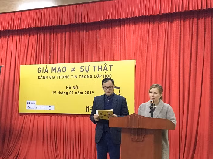 Bà Victoria Rhodin Sandstrom, Phó đại sứ, Đại sứ quán Thụy Điển tại Việt Nam (Ảnh: A.N).