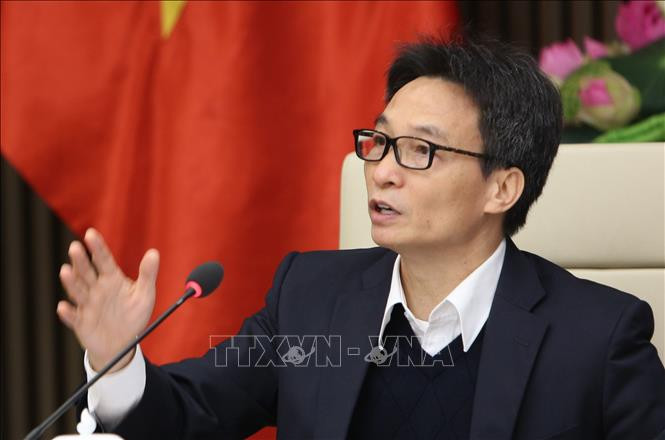 Phó Thủ tướng Chính phủ Vũ Đức Đam phát biểu tại cuộc họp. Ảnh: TTXVN Phó Thủ tướng Chính phủ Vũ Đức Đam phát biểu tại cuộc họp. Ảnh: TTXVN