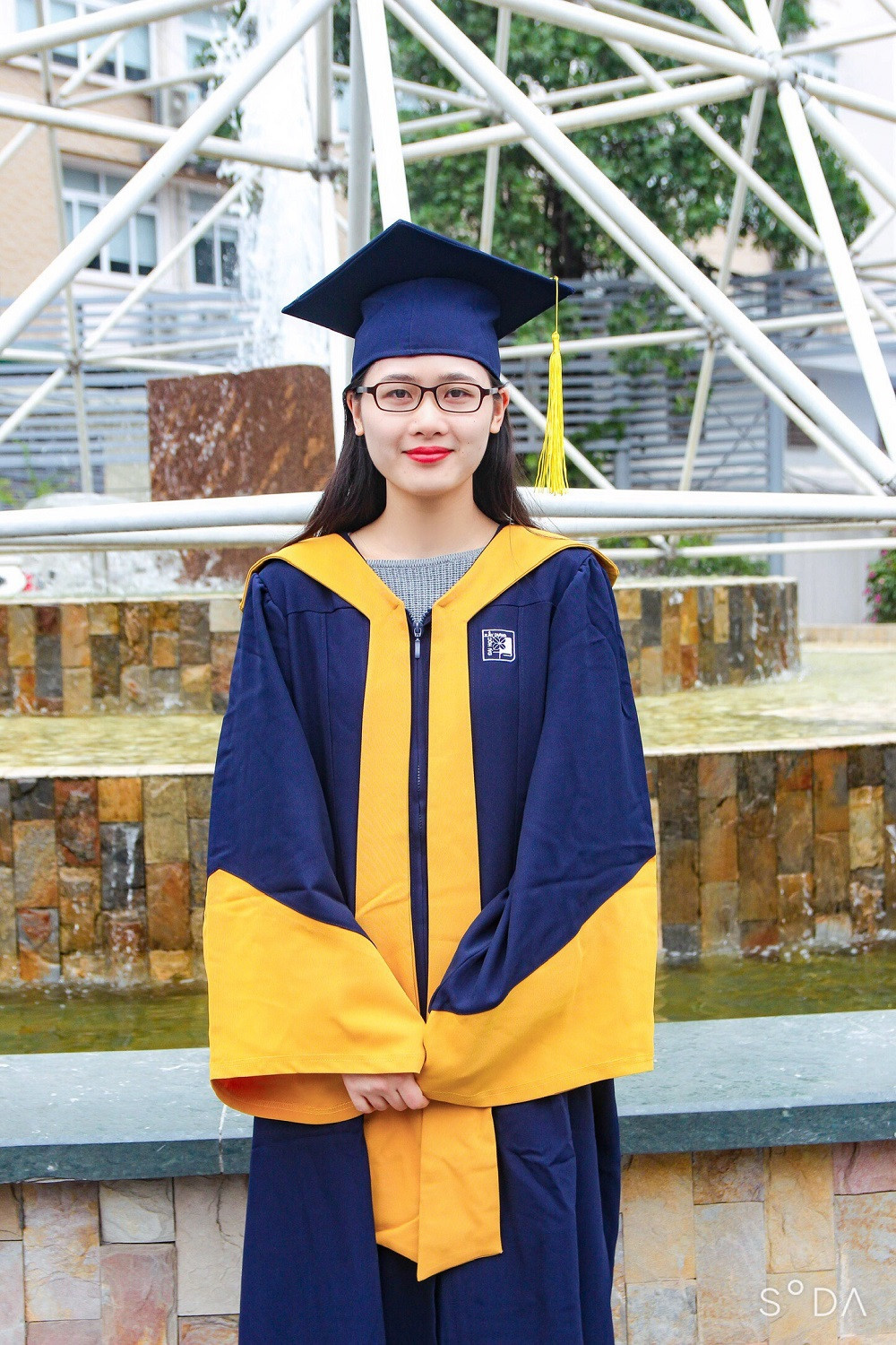 Vũ Thị Hồng Nhung trở thành thủ khoa đầu ra của Trường Đại học Xây dựng năm 2020. (Ảnh: Nhân vật cung cấp)