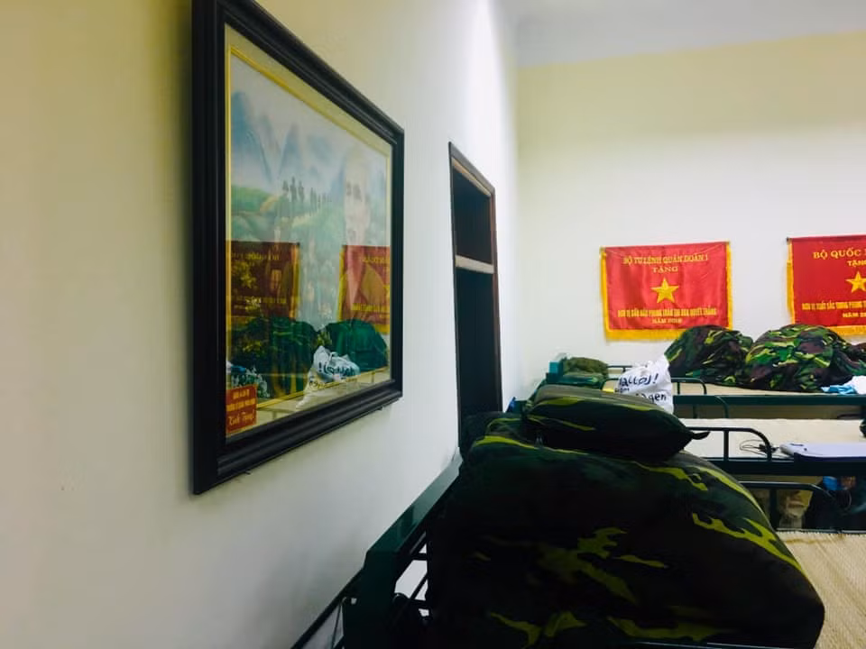 Trung tâm cách li tập trung - Pháo binh 58 - Sư đoàn 308 - Quốc Oai, Hà Nội.