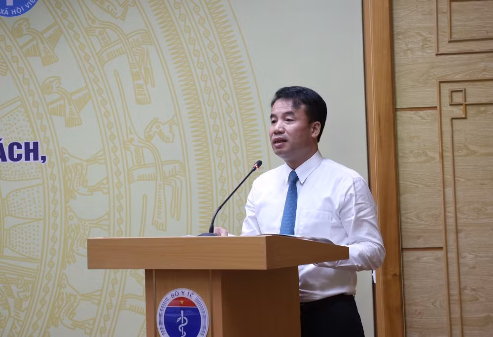 Tổng Giám đốc Bảo hiểm xã hội Việt Nam - ông Nguyễn Thế Mạnh phát biểu tại buổi lễ. Tổng Giám đốc Bảo hiểm xã hội Việt Nam - ông Nguyễn Thế Mạnh phát biểu tại buổi lễ.