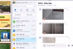 Một số hình ảnh giáo viên thực hiện bài giảng trực tuyến (Trường Trung học phổ thông Thủ Thiêm) Một số hình ảnh giáo viên thực hiện bài giảng trực tuyến (Trường Trung học phổ thông Thủ Thiêm)