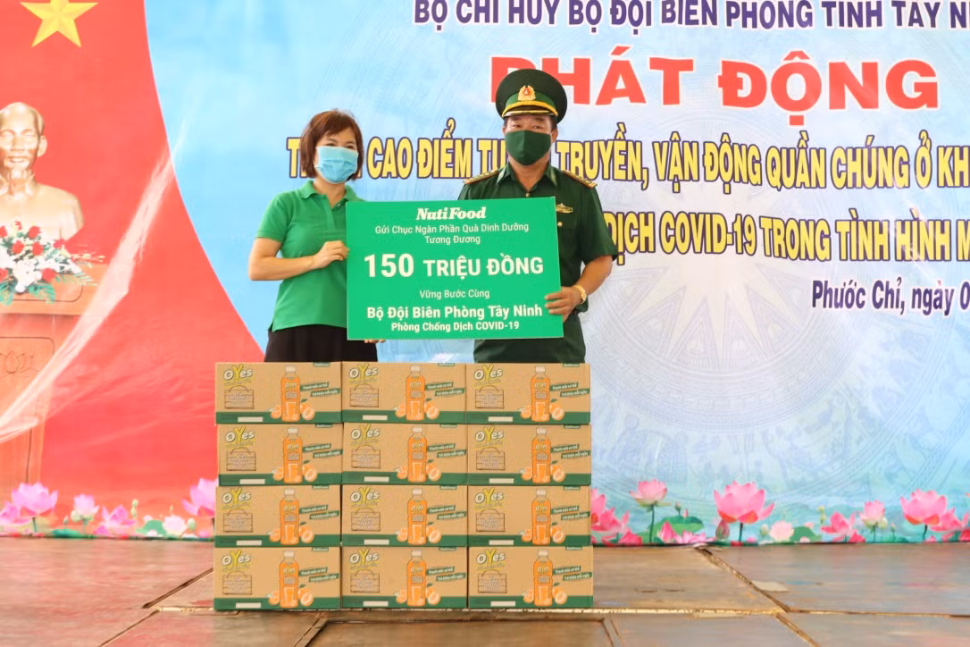 NutiFood đồng hành cùng bộ đội biên phòng chống dịch Covid-19 ảnh 1