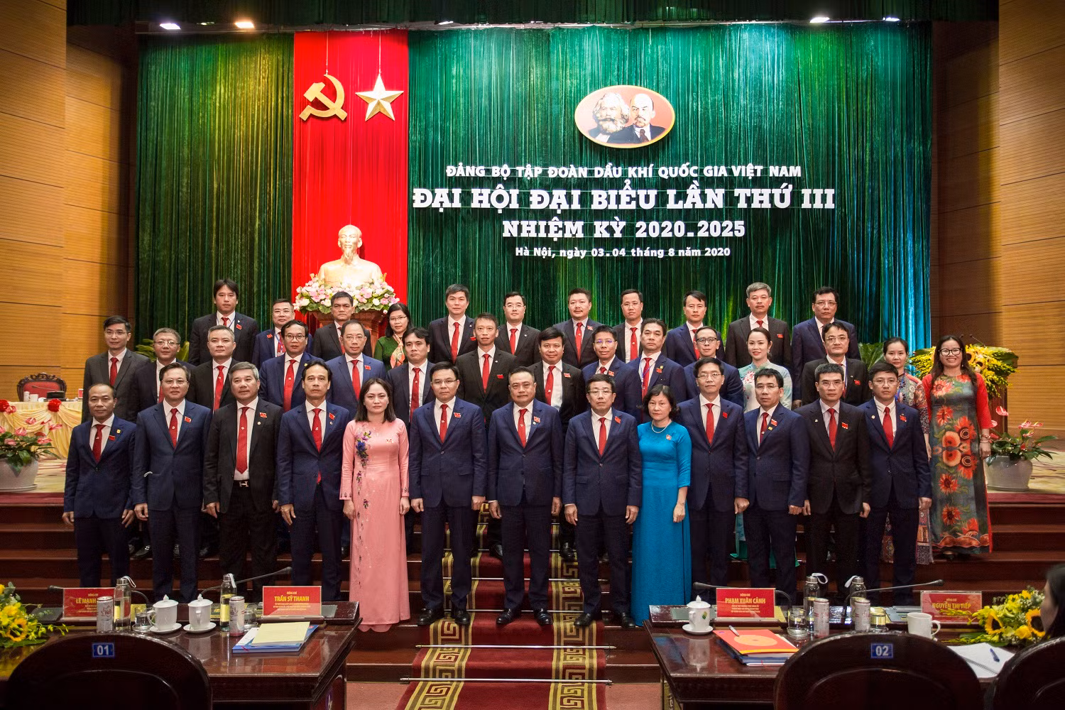 Ban Chấp hành Đảng bộ Tập đoàn Dầu khí Quốc gia Việt Nam nhiệm kỳ 2020-2025.
