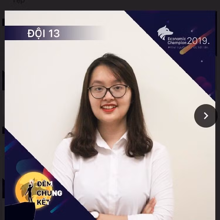 Diệu Hương trong một lần tham gia cuộc thi về tài chính. (Ảnh: Nhân vật cung cấp) Diệu Hương trong một lần tham gia cuộc thi về tài chính. (Ảnh: Nhân vật cung cấp)