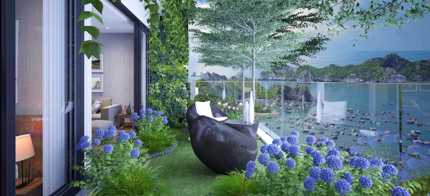 Kiến trúc độc đáo biệt thự Flamingo Cát Bà