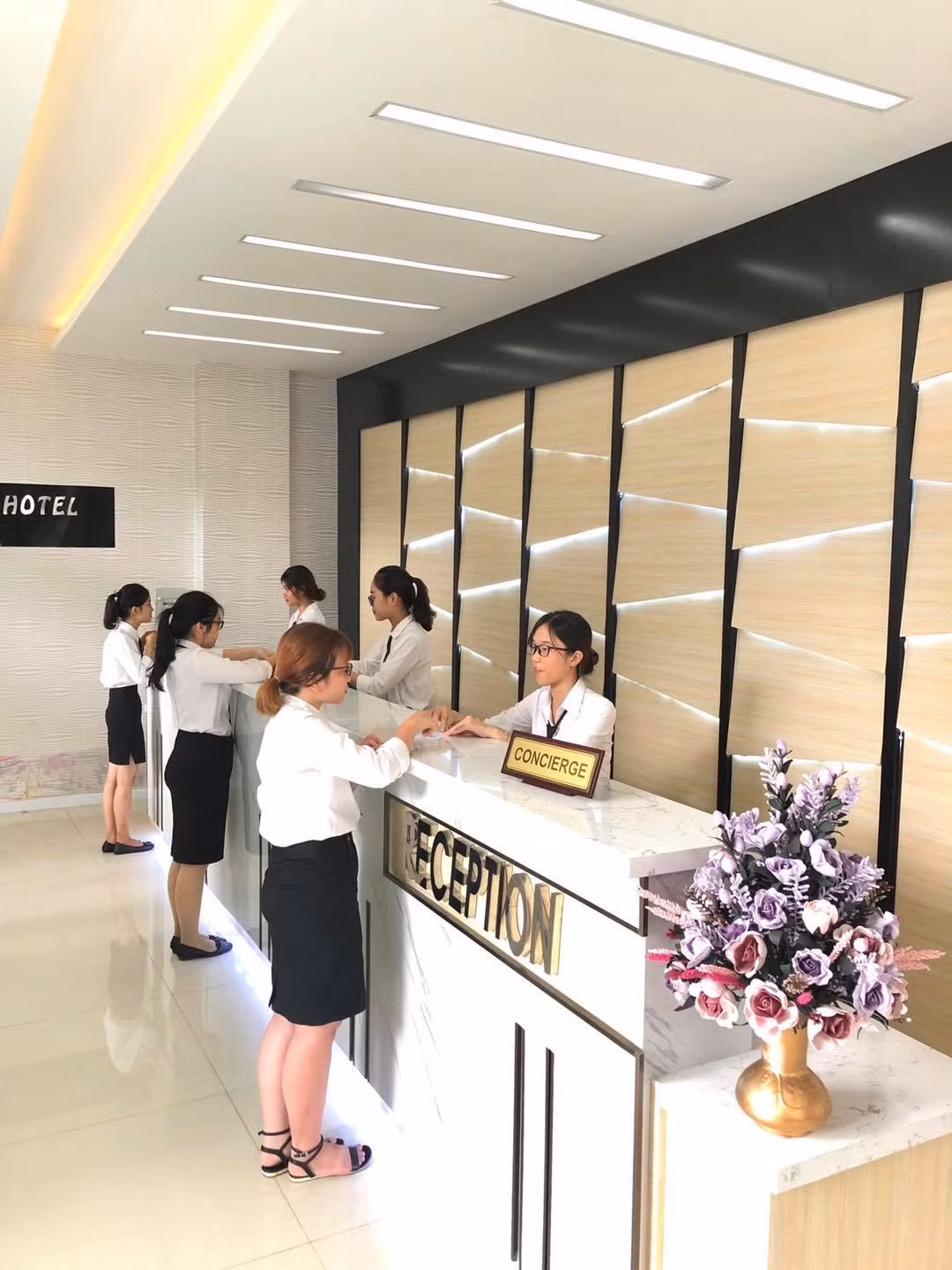 Phòng thực hành lễ tân tại BVU