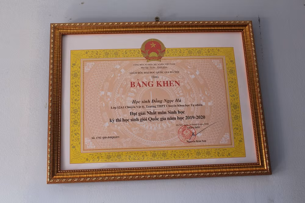Đồng Ngọc Hà đạt giải Nhất môn Sinh học kì thi học sinh giỏi Quốc gia năm học 2019 – 2020 (Ảnh: Kim Anh) Đồng Ngọc Hà đạt giải Nhất môn Sinh học kì thi học sinh giỏi Quốc gia năm học 2019 – 2020 (Ảnh: Kim Anh)