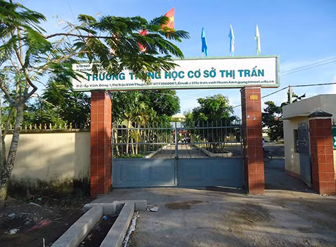 Trường trung học cơ sở thị trấn Vĩnh Thuận, huyện Vĩnh Thuận, tỉnh Kiên Giang (ảnh: CTV)