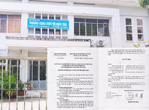 Cần sớm làm rõ về giấy chứng nhận hết cấp 2 của Trưởng phòng Giáo dục huyện Vĩnh Thuận, Kiên Giang (ảnh: H.L) Cần sớm làm rõ về giấy chứng nhận hết cấp 2 của Trưởng phòng Giáo dục huyện Vĩnh Thuận, Kiên Giang (ảnh: H.L)