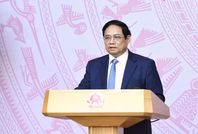 Thủ tướng Phạm Minh Chính chủ trì Hội nghị. (Ảnh: Dương Giang/TTXVN) Thủ tướng Phạm Minh Chính chủ trì Hội nghị. (Ảnh: Dương Giang/TTXVN)
