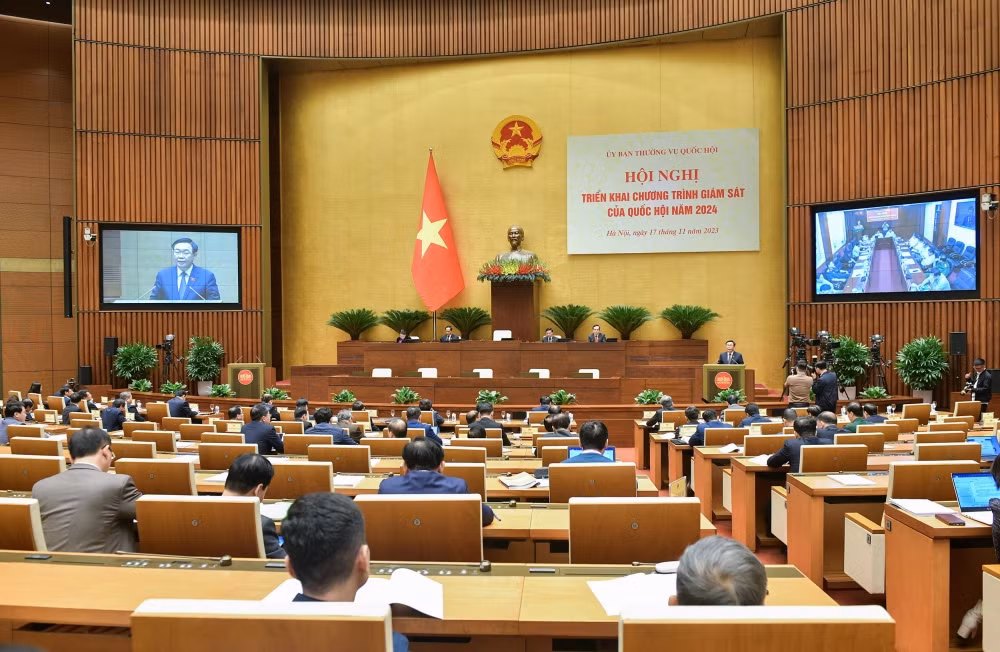Hội nghị triển khai Chương trình giám sát của Quốc hội, Ủy ban Thường vụ Quốc hội năm 2024.