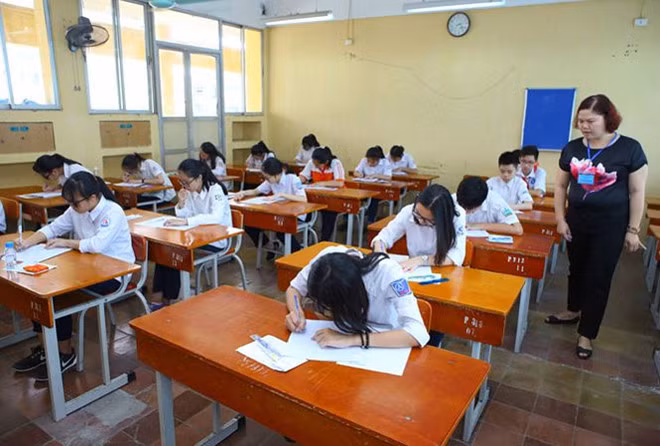 Thí sinh tham gia kì thi tuyển sinh vào lớp 10 (Ảnh minh họa: Ngọc Châu/Tiền Phong).