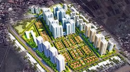 Khu đô thị Vibex được quy hoạch với tổng diện tích gần 50ha, tại quận Bắc Từ Liêm, Hà Nội.