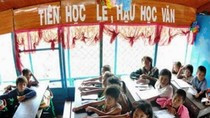 Khẩu hiệu "Tiên học lễ, hậu học văn" ở trường tiểu học (Ảnh minh họa: vtc.vn).