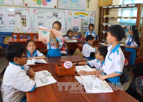 Mô hình lớp học VNEN (Ảnh minh họa: TTXVN).