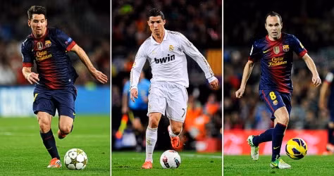 Nếu xét về mặt danh hiệu giữa 3 ứng cử viên, Iniesta thành công hơn Messi và Ronaldo.