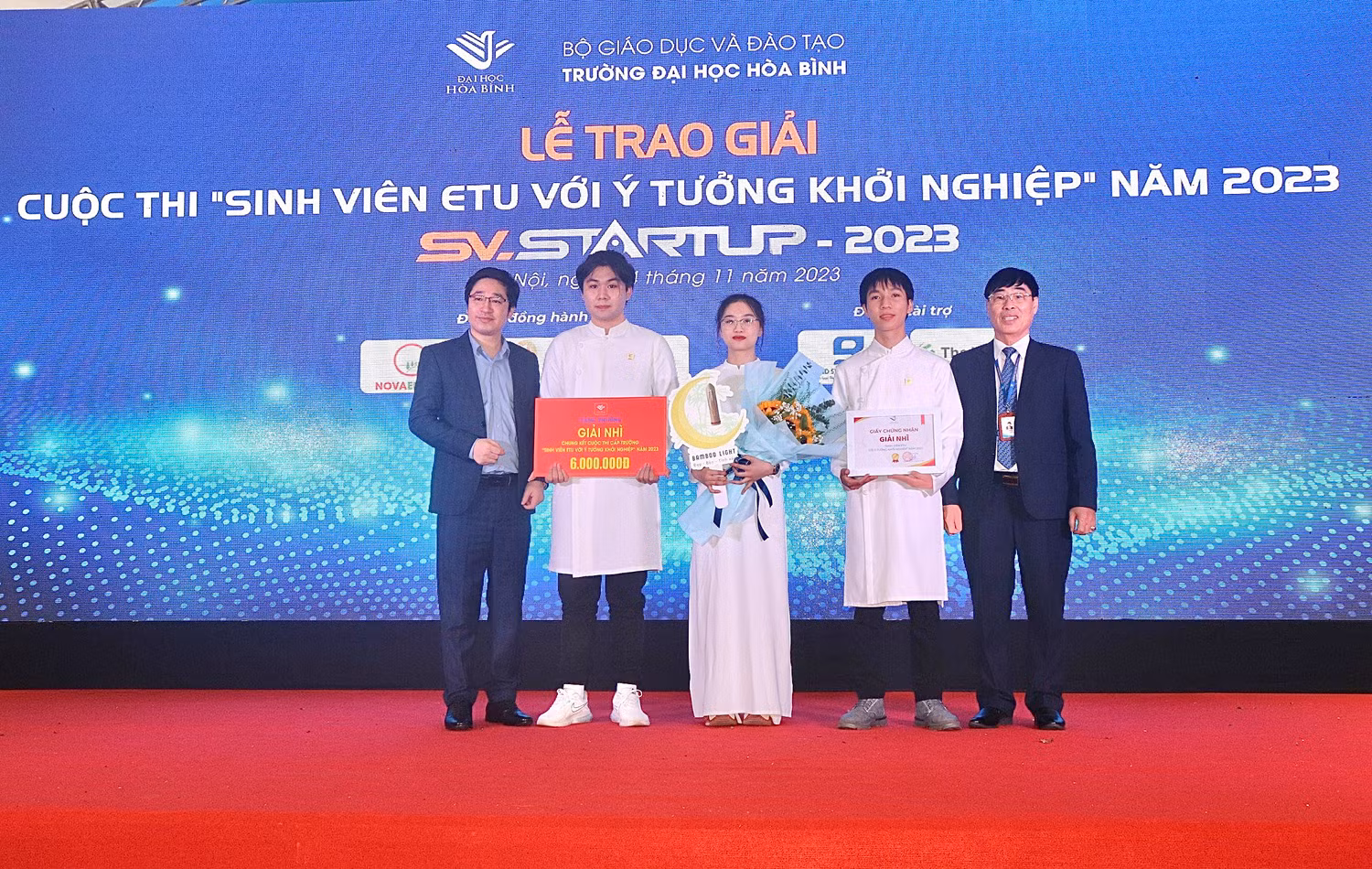Nhóm sinh viên giành giải Nhì tại cuộc thi “Sinh viên ETU với ý tưởng khởi nghiệp” năm 2023. Nhóm sinh viên giành giải Nhì tại cuộc thi “Sinh viên ETU với ý tưởng khởi nghiệp” năm 2023.