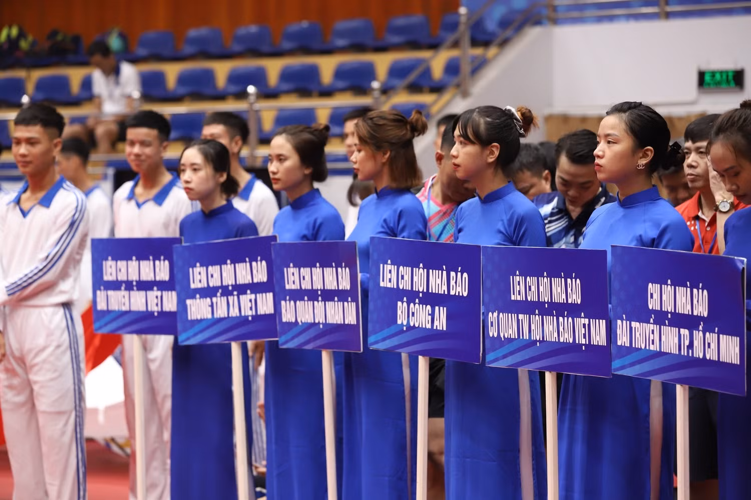 Giải Bóng bàn Cúp Hội Nhà báo Việt Nam năm 2020 có sự tham gia thi đấu của 208 vận động viên đến từ 46 cơ quan báo chí, các liên chi hội, chi hội nhà báo Trực thuộc Trung ương Hội Nhà báo Việt Nam và các hội nhà báo địa phương trong cả nước. (Ảnh: Vũ Nhật Minh)