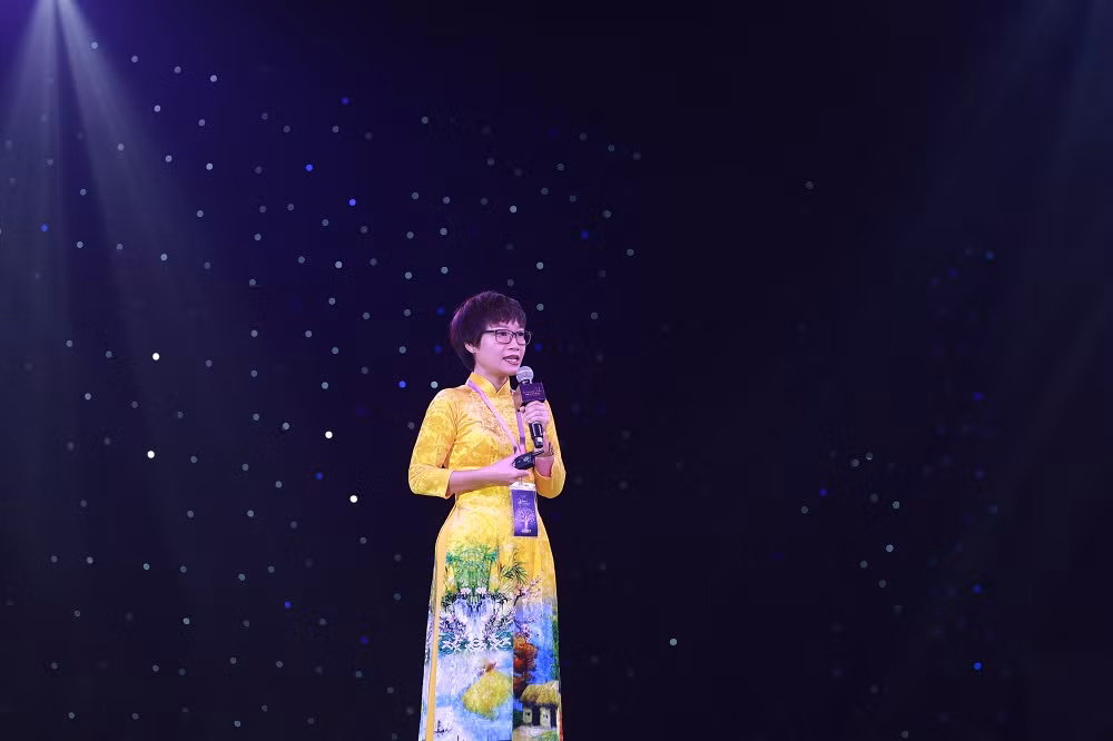 Đại diện tập đoàn Sun Group chia sẻ tại Vietnam HR Awards 2020.