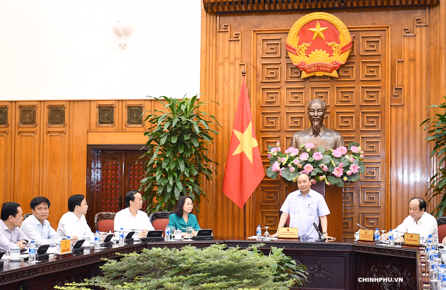 Quang cảnh buổi làm việc. (Ảnh: VGP)