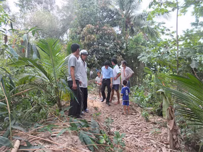 Khu vực xảy ra tai nạn đáng tiếc.