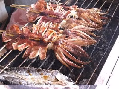 Bạch tuộc nướng: Theo các nhà khoa học Viện Hải dương học Nha Trang, với một độc tố thần kinh tetrodotoxin cực mạnh (dù sấy khô, nấu chín cũng không thể loại bỏ nó), có thể khiến người ăn bị liệt cơ, ngừng thở và chết rất nhanh (nhất là với bạch tuộc đốm xanh sống ở các vùng triều san hô chết và các rạn san hô ven bờ vùng Bình Thuận, Khánh Hòa, Côn Đảo). Bạch tuộc nướng: Theo các nhà khoa học Viện Hải dương học Nha Trang, với một độc tố thần kinh tetrodotoxin cực mạnh (dù sấy khô, nấu chín cũng không thể loại bỏ nó), có thể khiến người ăn bị liệt cơ, ngừng thở và chết rất nhanh (nhất là với bạch tuộc đốm xanh sống ở các vùng triều san hô chết và các rạn san hô ven bờ vùng Bình Thuận, Khánh Hòa, Côn Đảo).