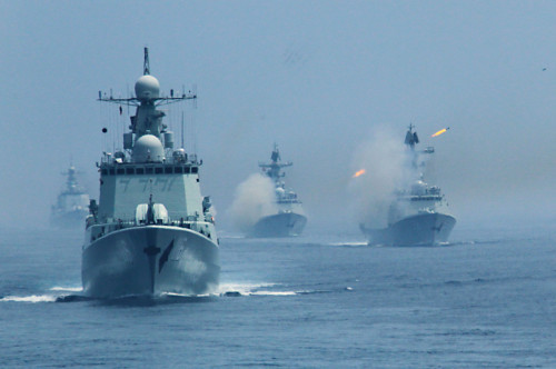 Diễn tập "Liên hợp trên biển-2013" giữa Hải quân Trung-Nga Diễn tập "Liên hợp trên biển-2013" giữa Hải quân Trung-Nga
