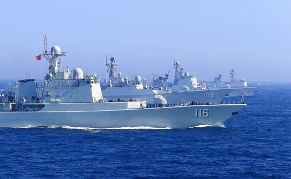 Diễn tập "Liên hợp trên biển-2013" giữa Hải quân Trung-Nga Diễn tập "Liên hợp trên biển-2013" giữa Hải quân Trung-Nga