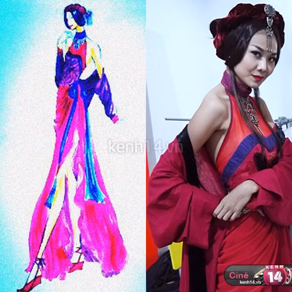 Thanh Hằng với tạo hình váy màu đỏ gụ, kiểu tóc và trang điểm làm toát lên nét quyến rũ và cực kỳ sắc sảo. (Ảnh: kenh14) Xem thêm: Sao Việt và cuộc chạy đua "khoe" hàng hiệu nghìn đô Thanh Hằng với tạo hình váy màu đỏ gụ, kiểu tóc và trang điểm làm toát lên nét quyến rũ và cực kỳ sắc sảo. (Ảnh: kenh14) Xem thêm: Sao Việt và cuộc chạy đua "khoe" hàng hiệu nghìn đô